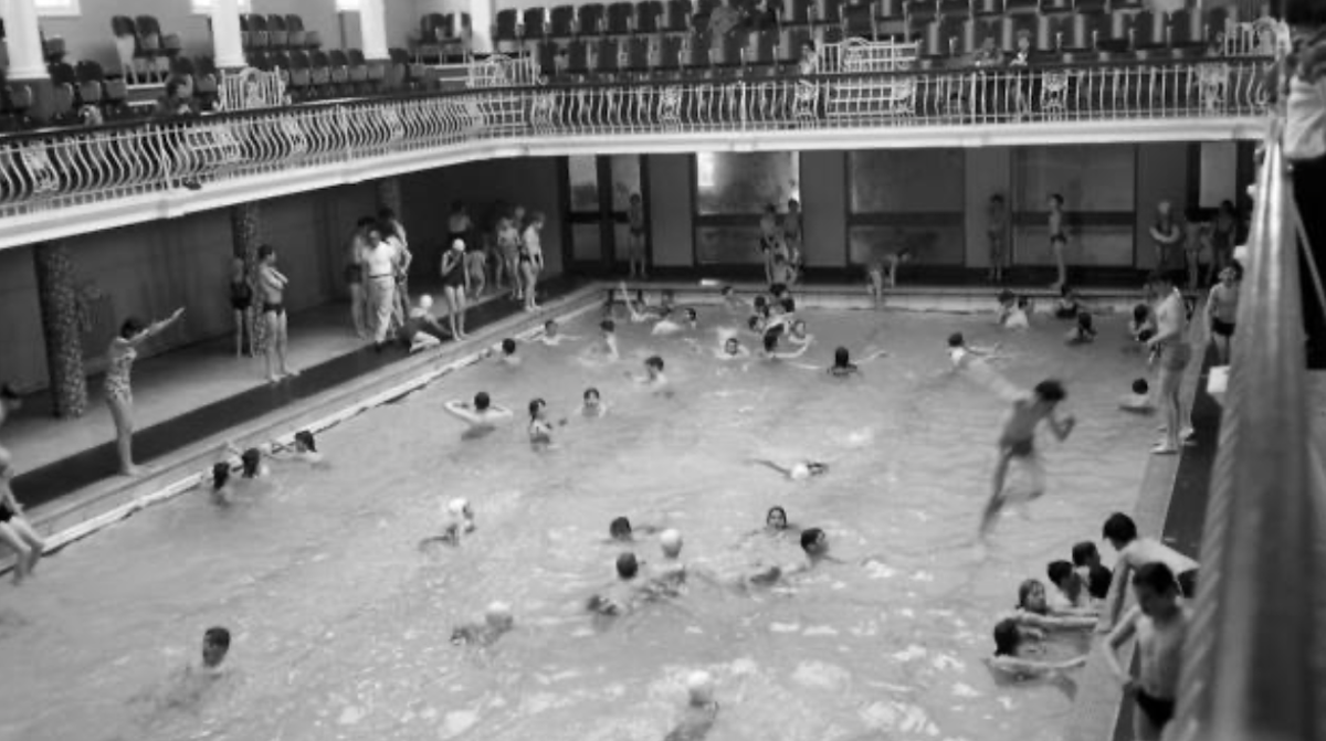 Community Swimming Pool at The Baths in 1965